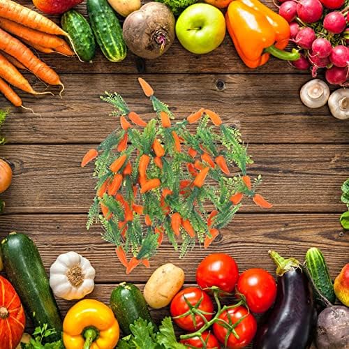 Cabilock Artificial Carrot Ornaments 180pcs
