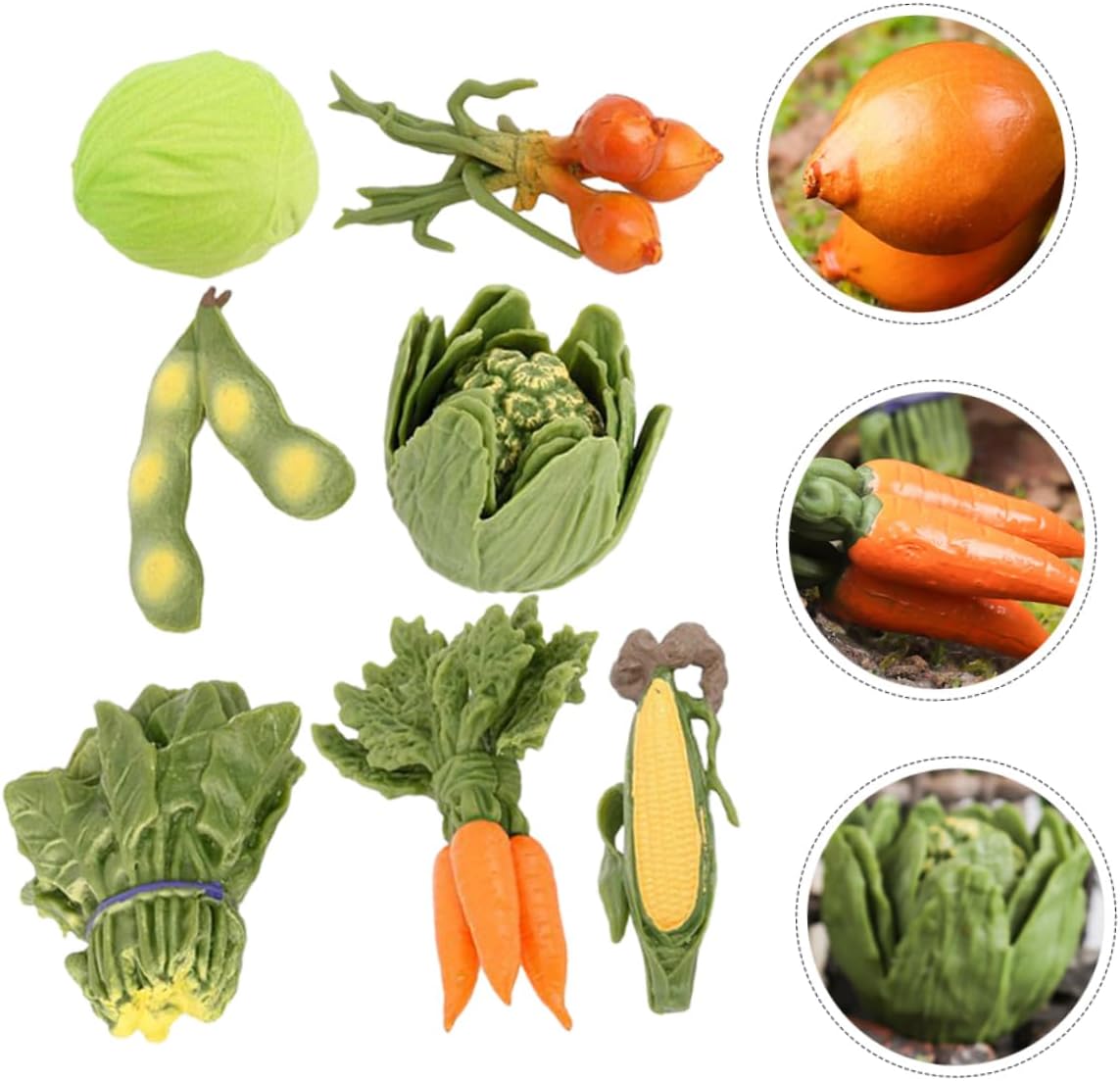 1Set Artificial Vegetable Model for Home Decor and Photography