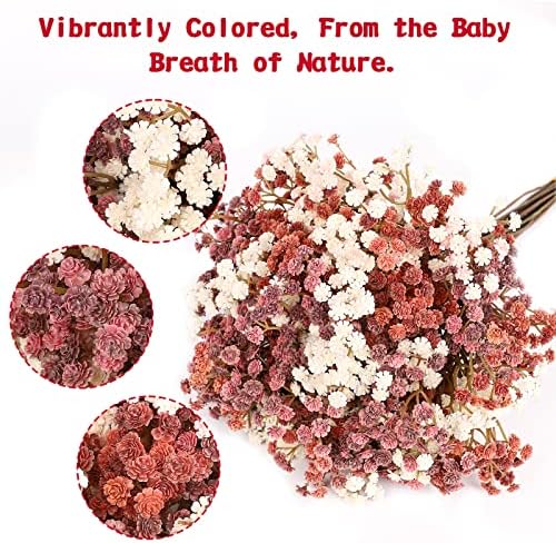 NT NIETING Fall Decor Artificial Baby Breath Flowers Bouquets 10Pcs