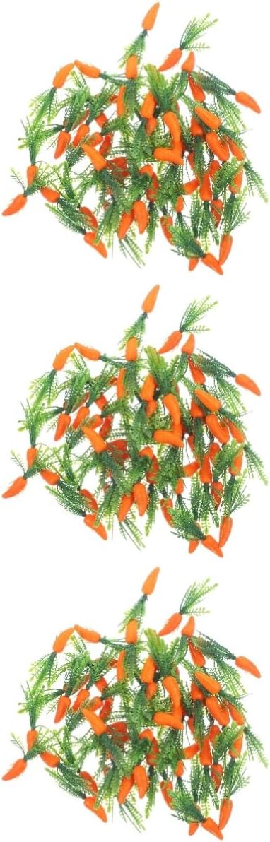 Cabilock Artificial Carrot Ornaments 180pcs