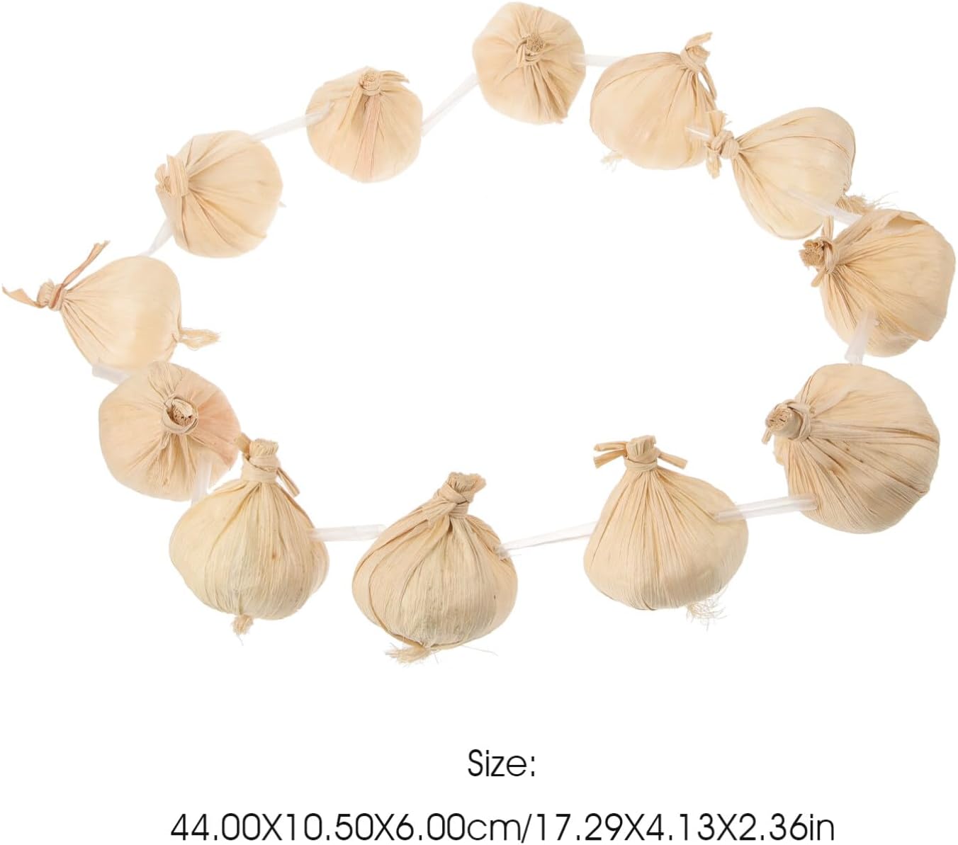 Angoily Halloween Fake Garlic Wreath Decoration