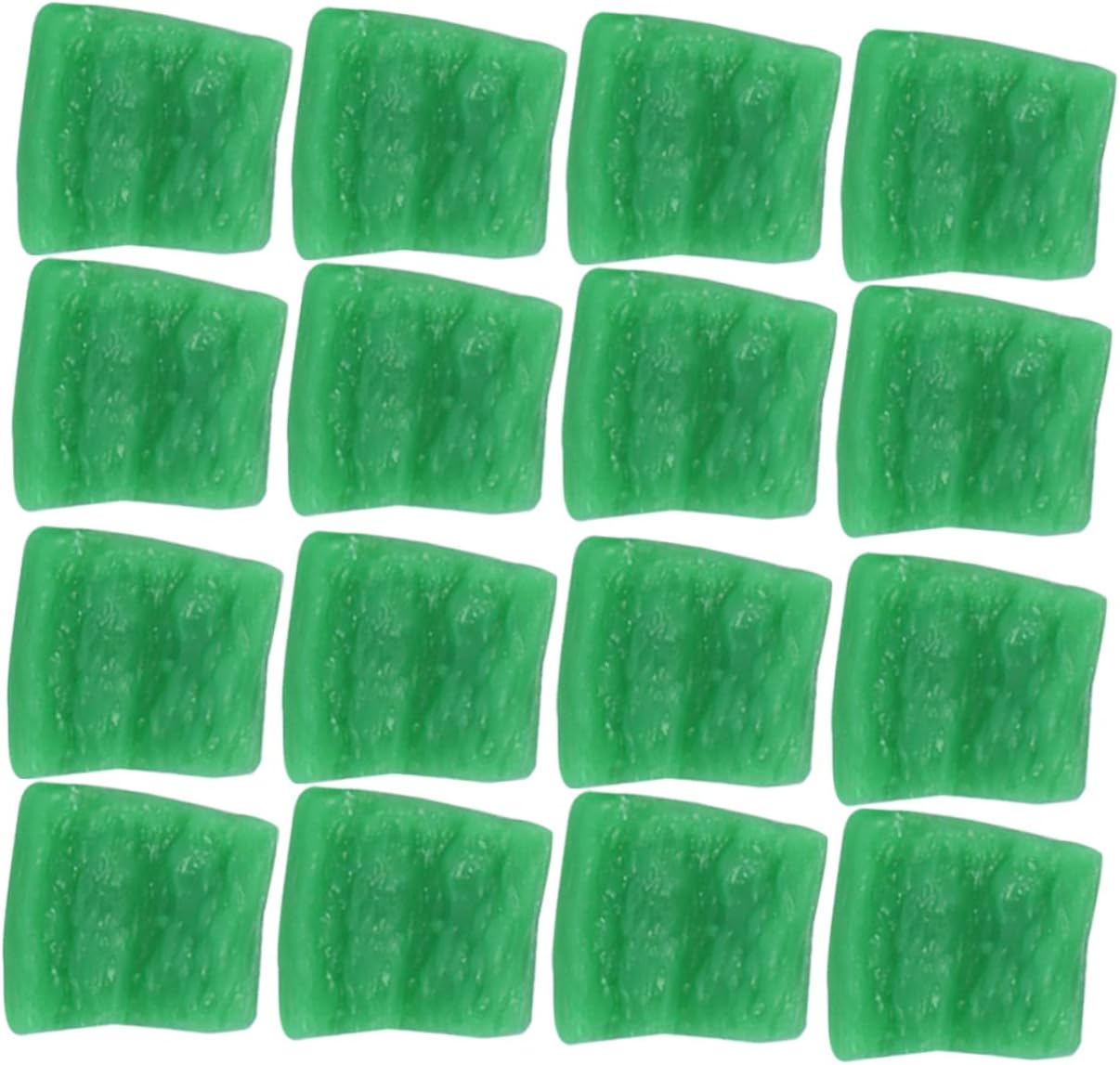 25pcs Realistic Pepper Slices Artificial Vegetable Display Props