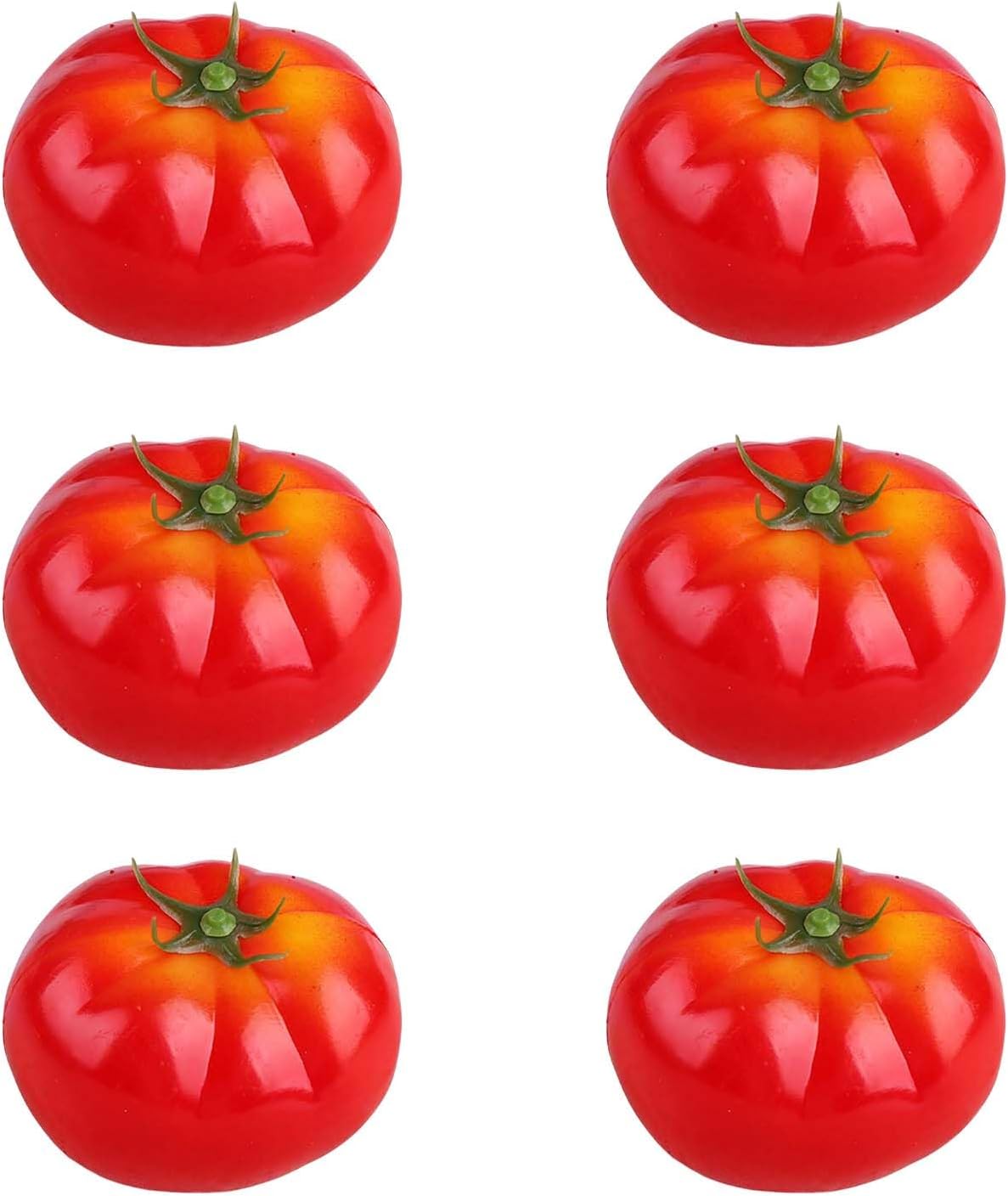 6Pcs Realistic Artificial Vegetable Models for Kitchen Display and Photography