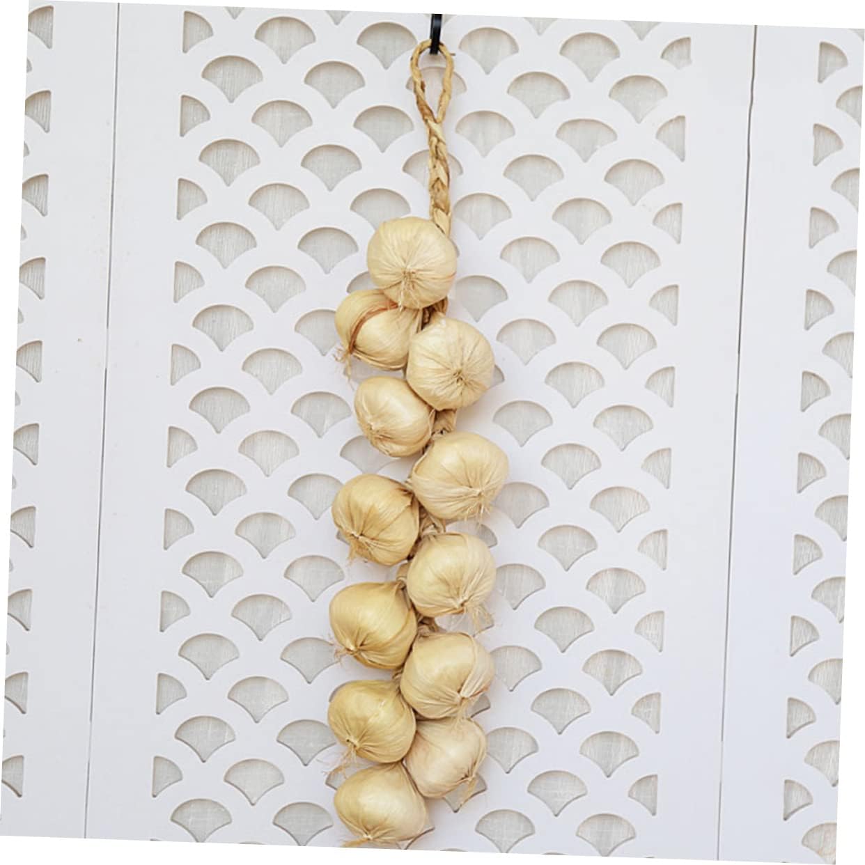 Garneck 2pcs Realistic Garlic String Wall Decor