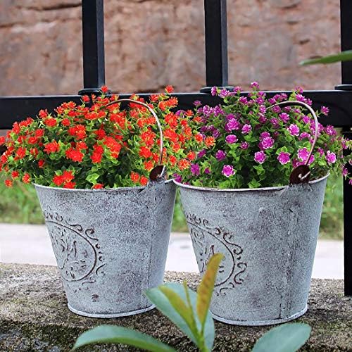 RECUTMS 8 Bundles Fuchsia Artificial Flowers