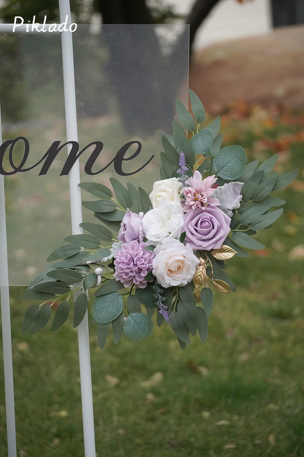 Faux Flower Swag Set of 2 for Wedding Welcome Sign