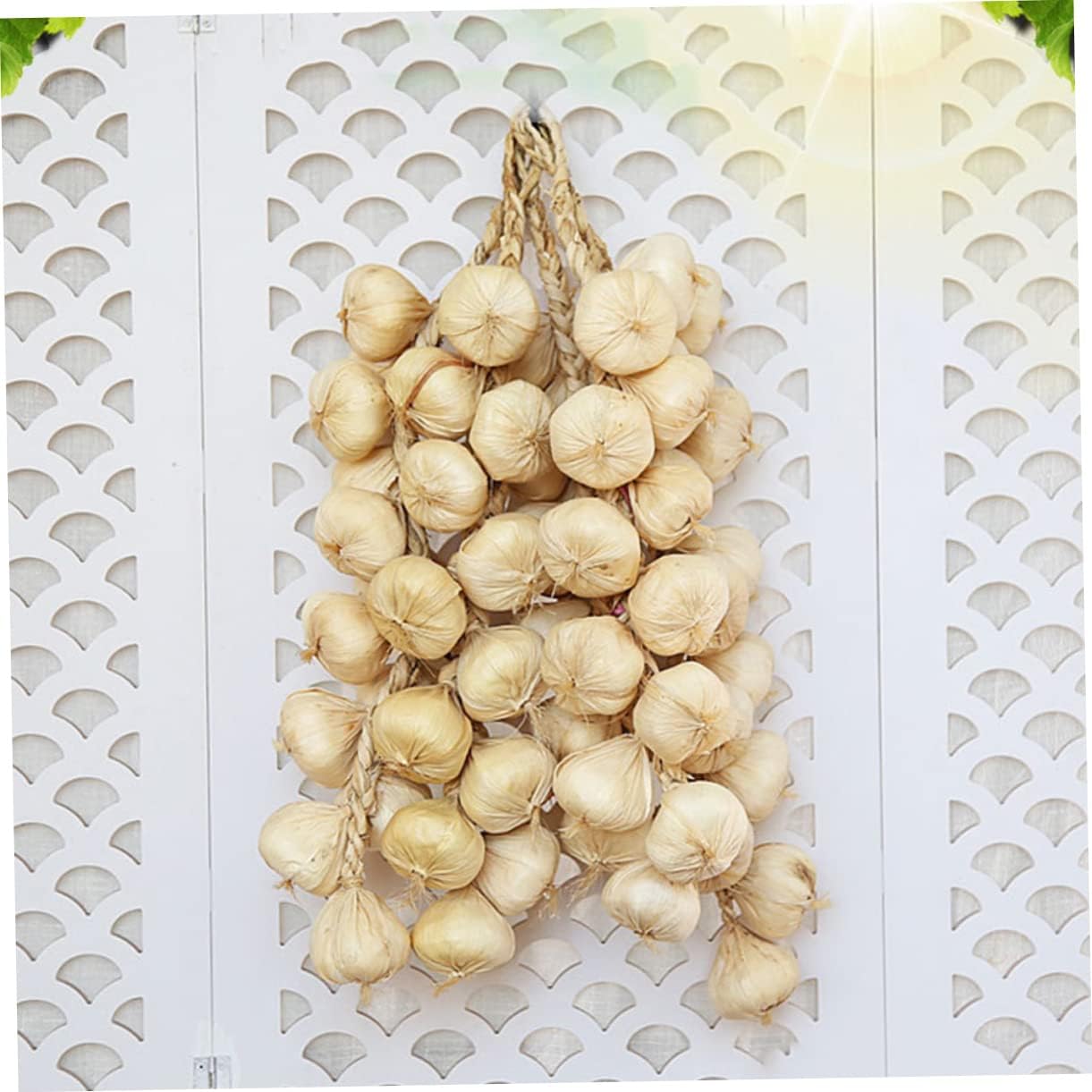 Mobestech 2Pcs Simulated Garlic Strings Halloween Decor