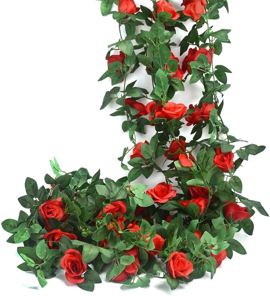 5Pcs Artificial Rose Garland for Wedding Arch Garden Decor