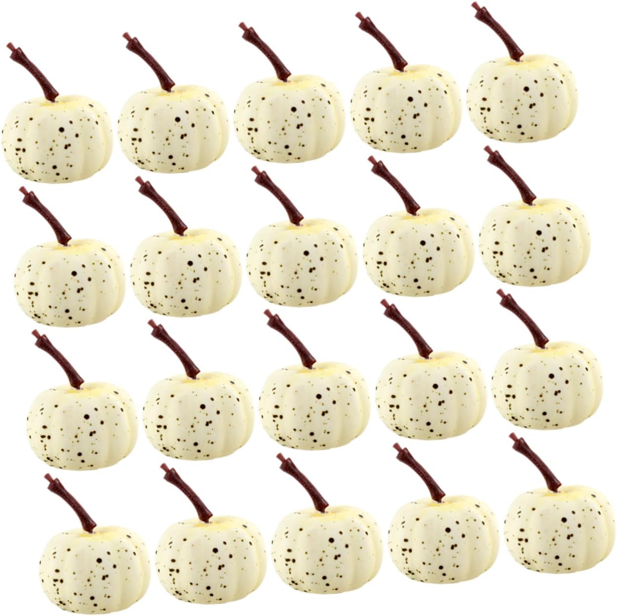 Cabilock 20pcs Hand-Painted Faux Pumpkins for Halloween Decorations