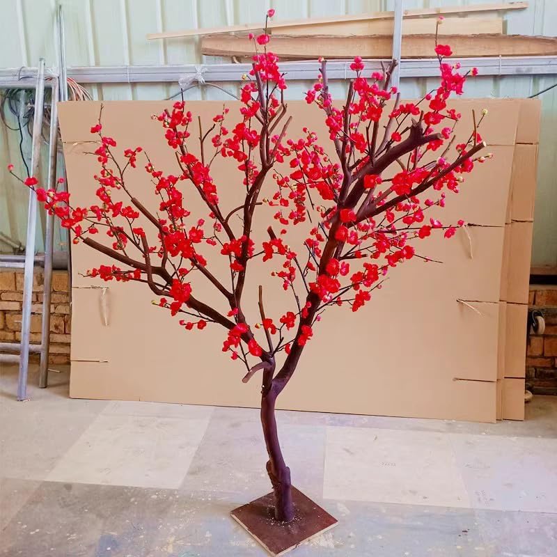 Artificial Plum Blossom Tree 1mx08m Fake Branches for Decor