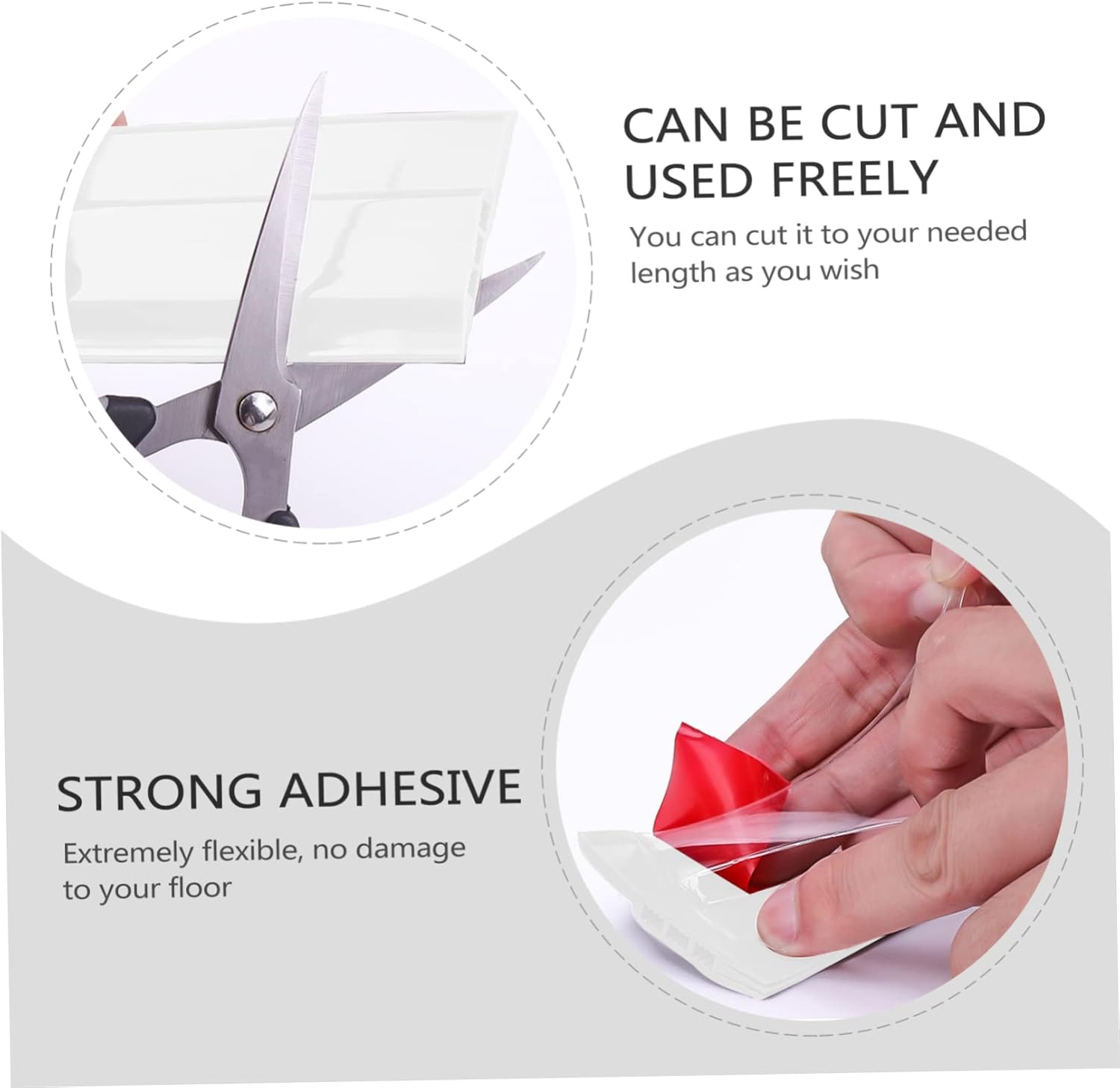 Angoily Door Seal Strip Soundproof Draft Stopper for Home Use