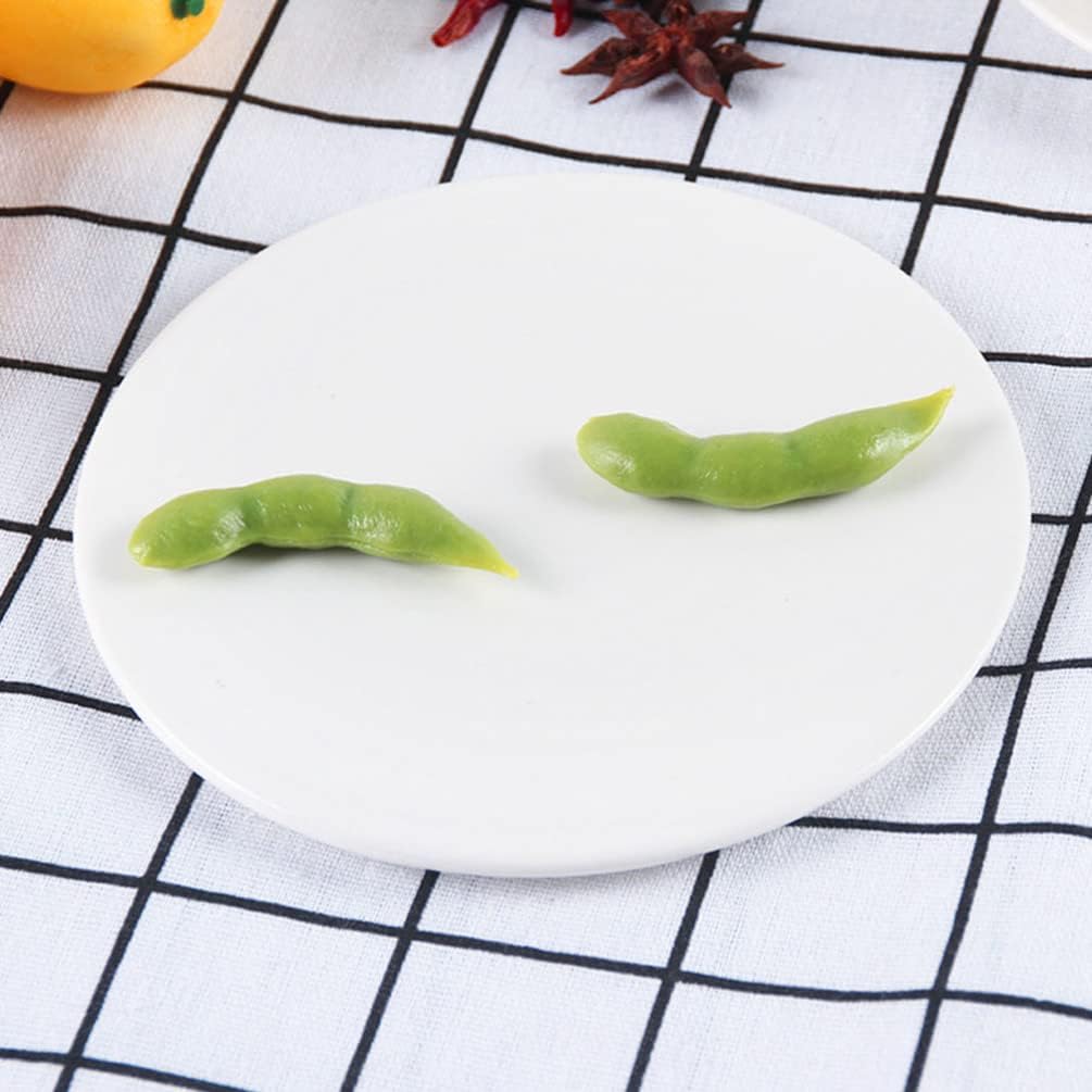 Realistic Soybean Model 30pcs Green Artificial Vegetable Decor