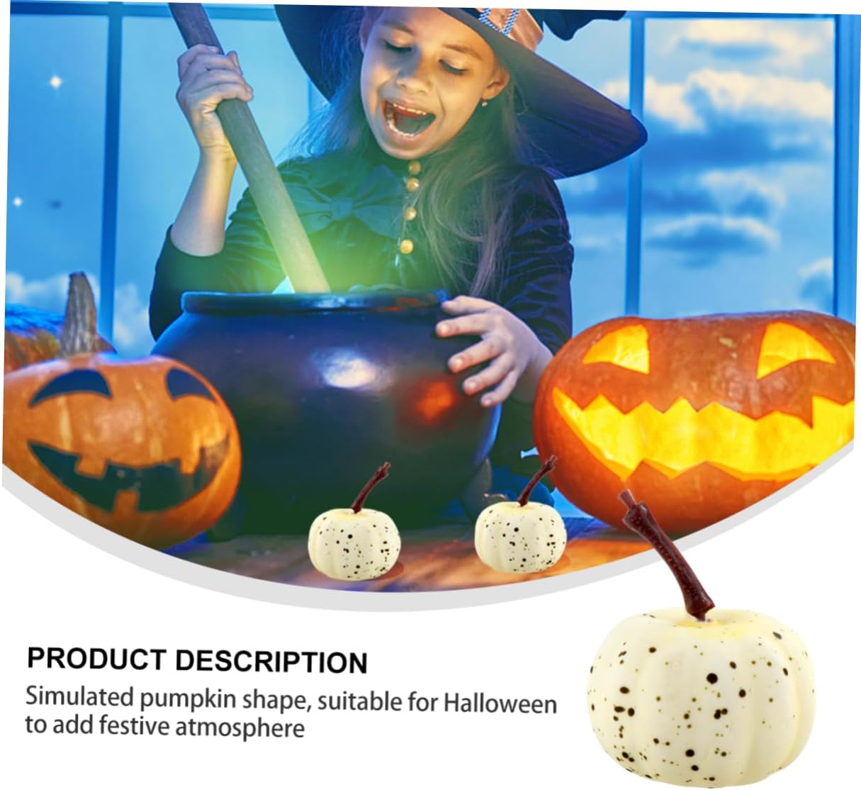 20pcs Lifelike Artificial Mini Pumpkin Decor for Halloween
