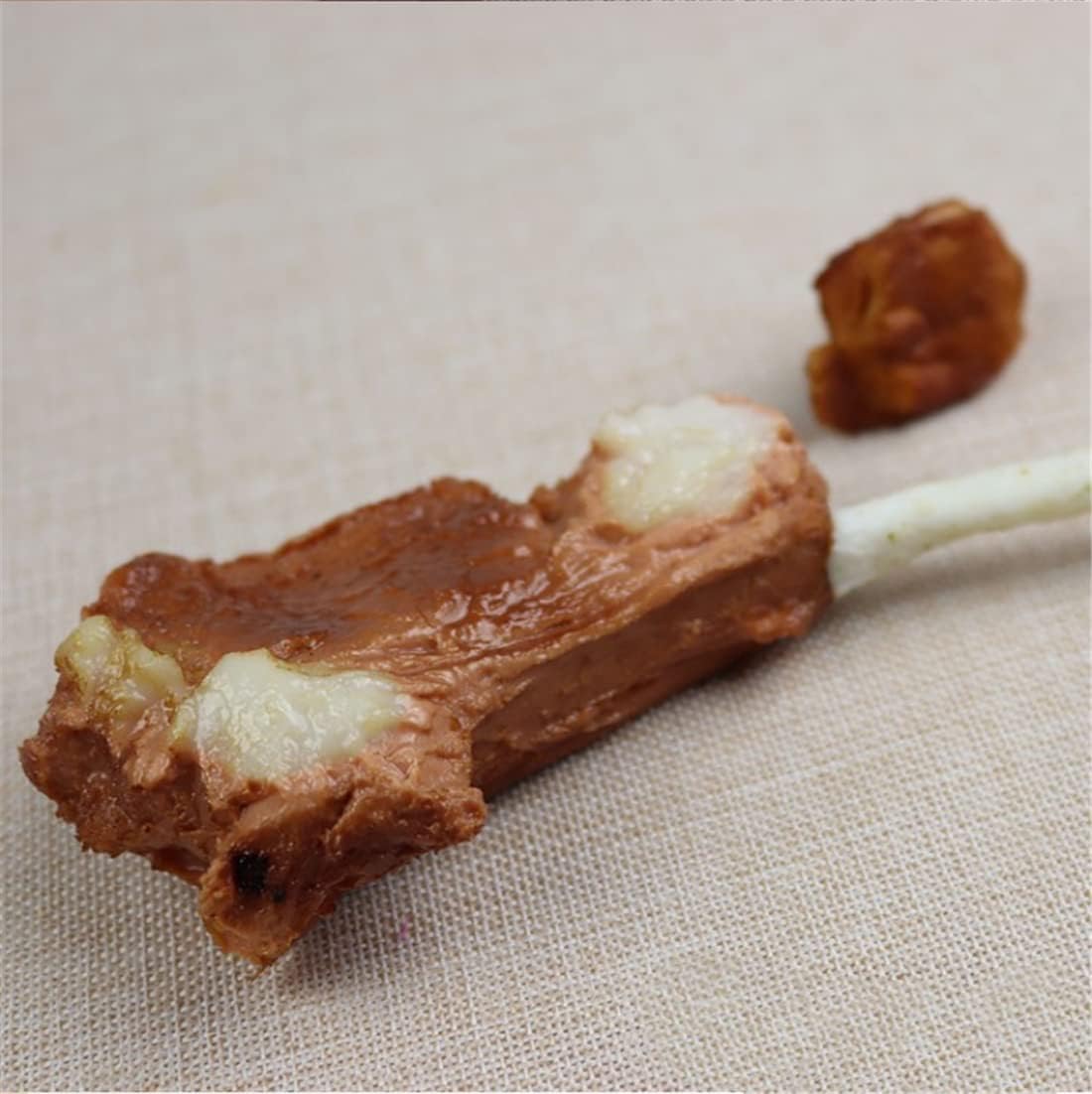 Zzooi Realistic Artificial Fried Lamb Chop Display