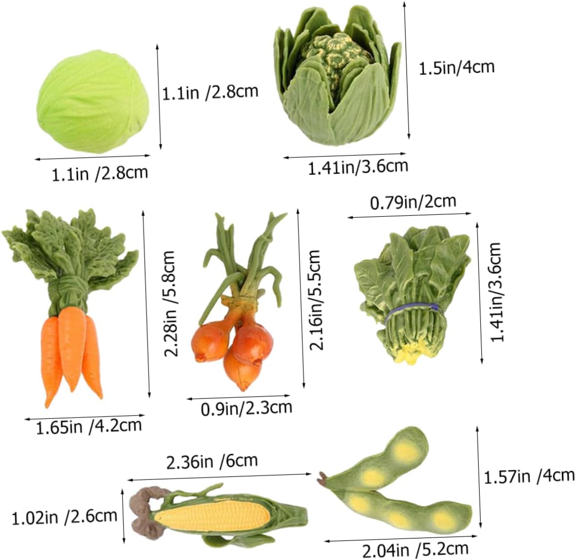 VOSAREA Lifelike Artificial Vegetable Model Set 1-Piece