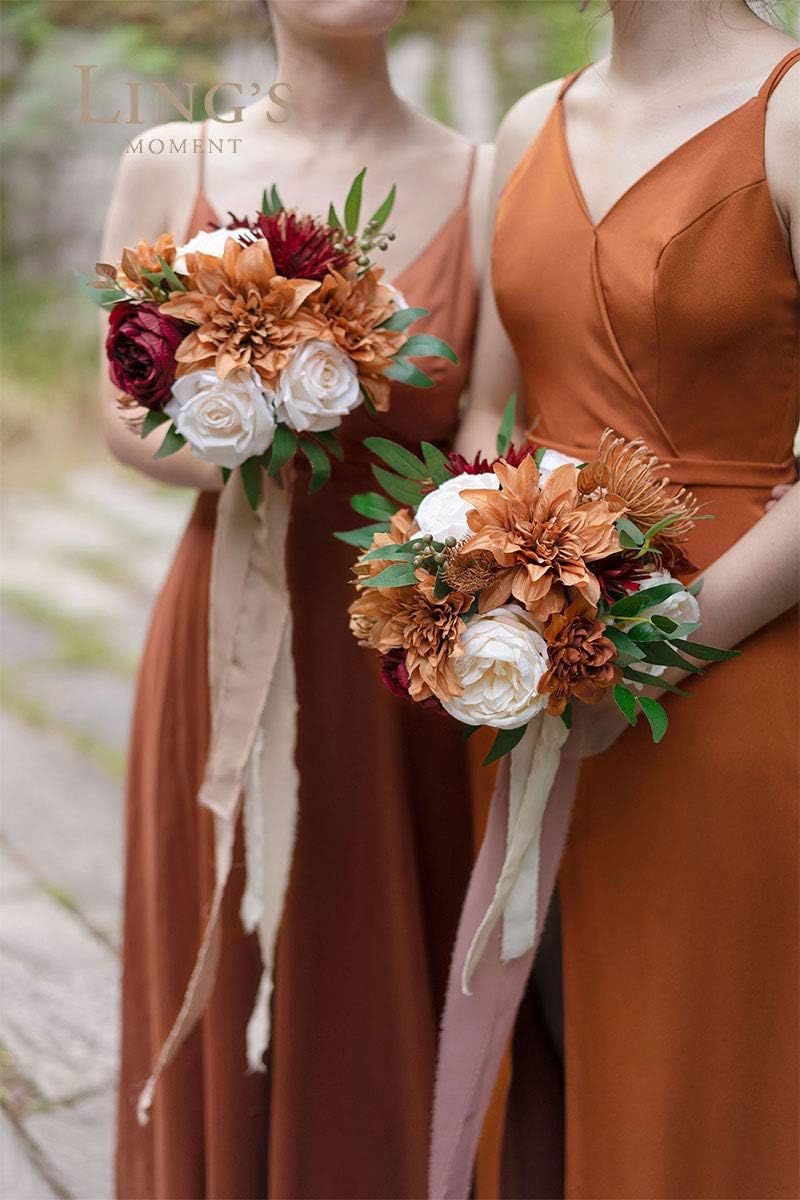 Lings Moment Fall Terracotta Artificial Flower Set