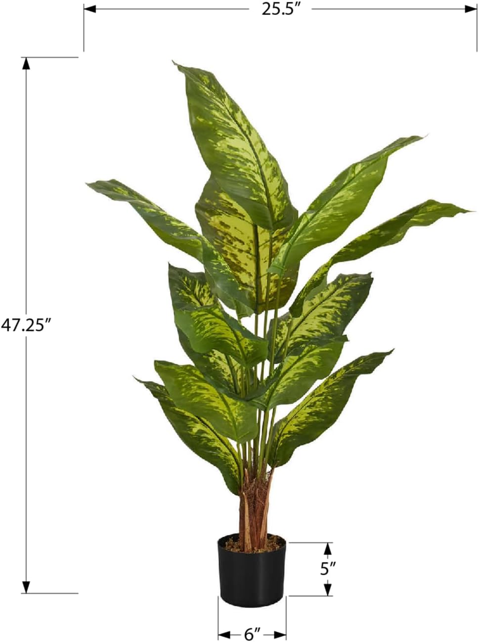 Monarch Specialties I 9535 Artificial Evergreen Tree 47 Inch