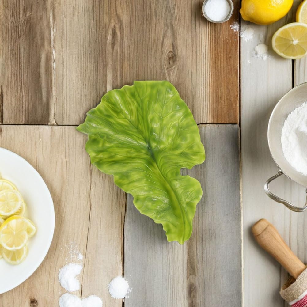 Realistic Artificial Lettuce Leaves for Kitchen Display
