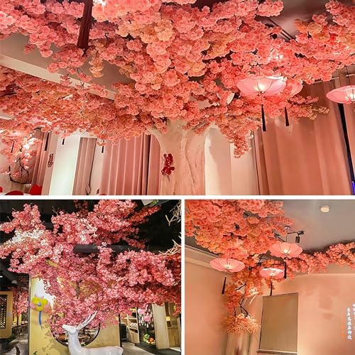 Handmade Silk Cherry Blossom Tree Artificial Decor 12x1m