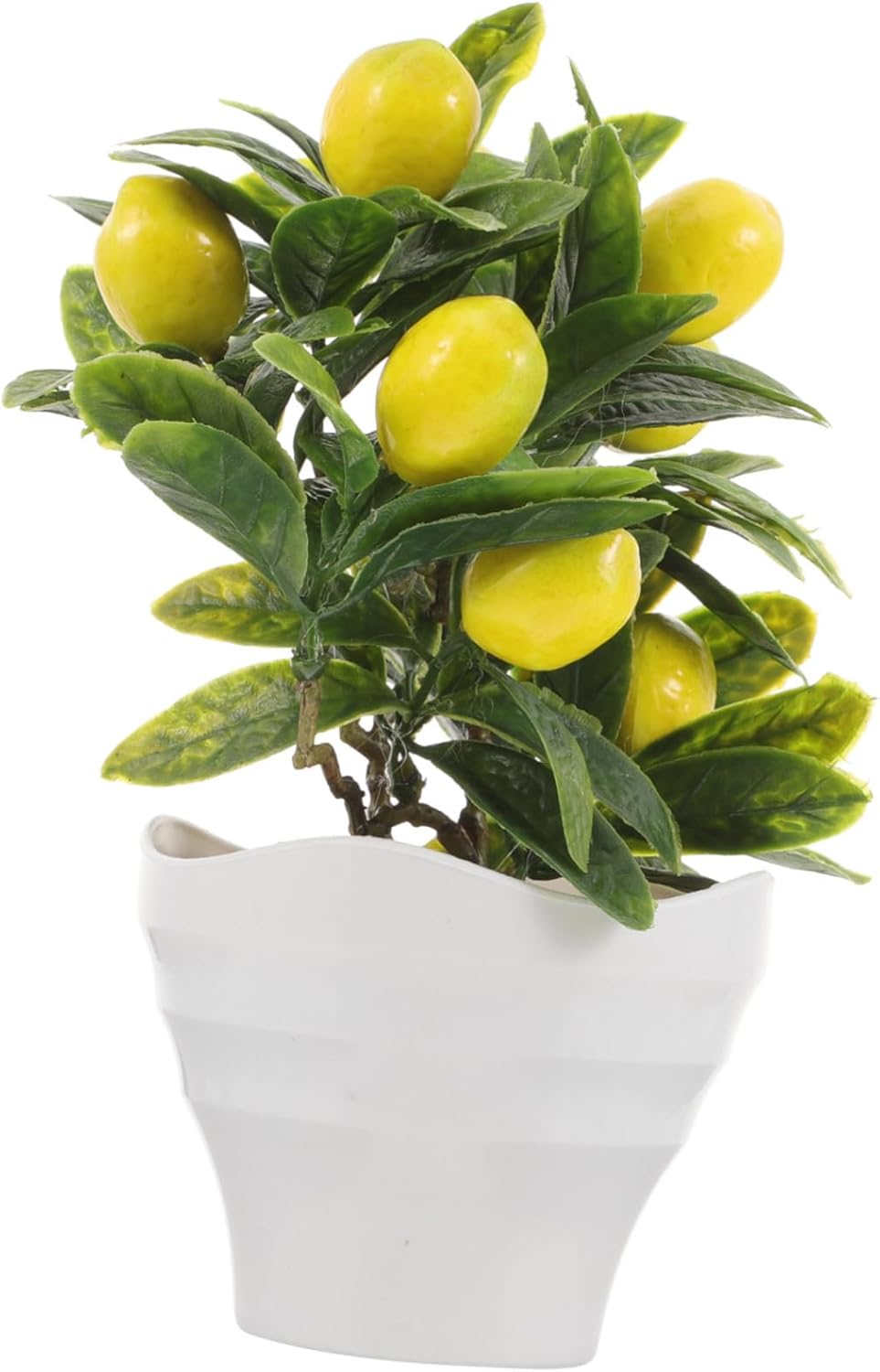 BESTYASH Realistic Artificial Lemon Tree Bonsai Plant