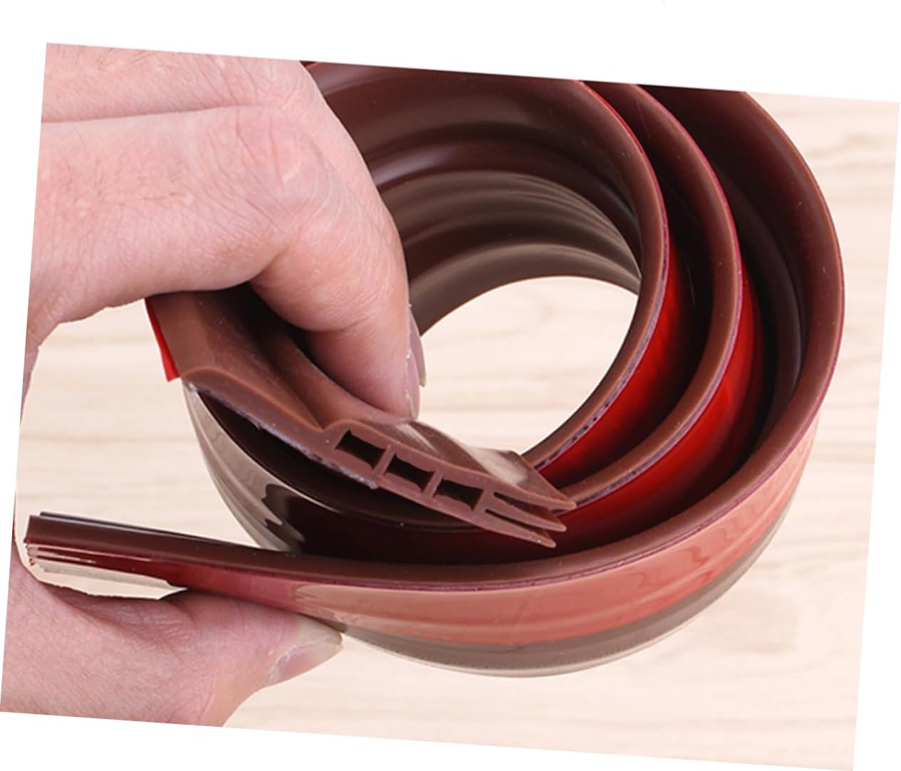 DIYEAH Noise Reduction Door Seal Strip Self-Adhesive Soundproofing Door Sweep