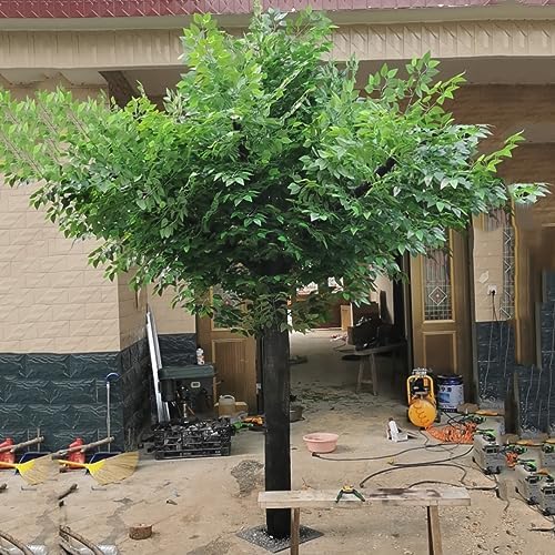 ESRADA Simulation Tree Artificial Silk Banyan Green Plant