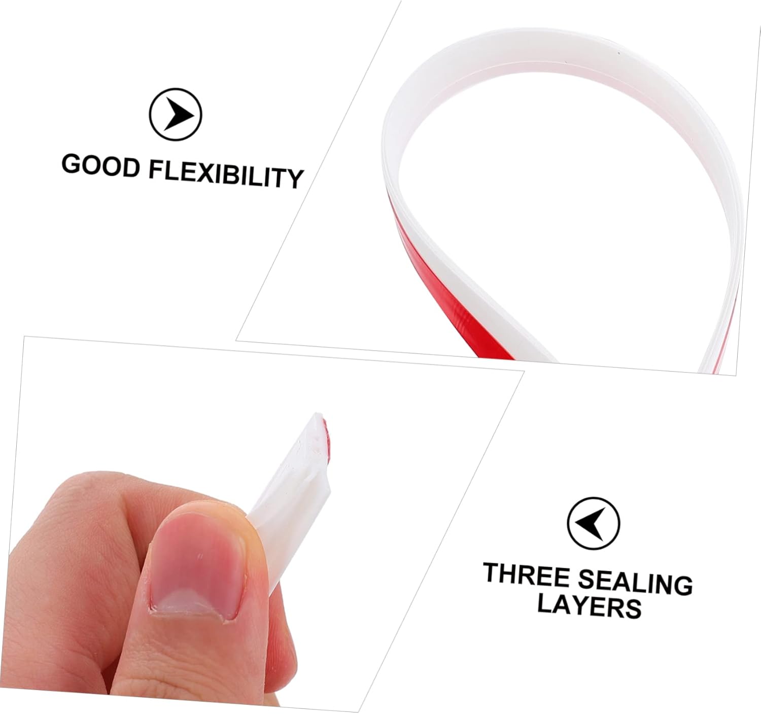 Angoily Door Seal Strip Soundproof Draft Stopper for Home Use