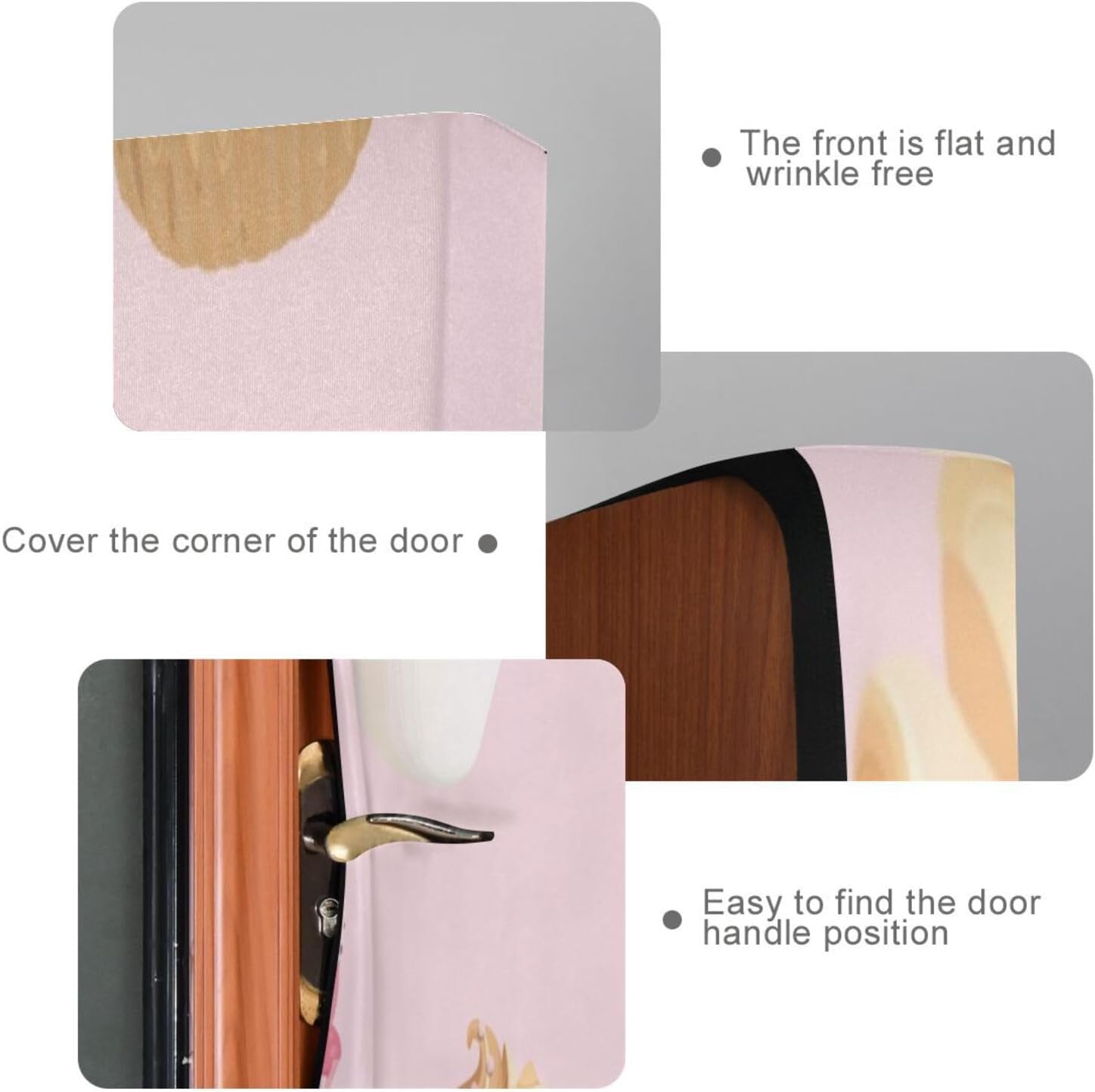 Susiyo Pink White Cupcakes Halloween Door Cover