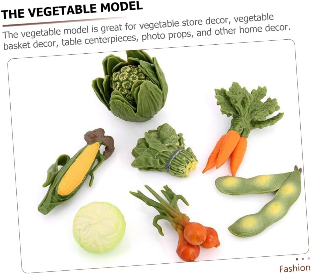 1Set Artificial Vegetable Model for Home Decor and Photography