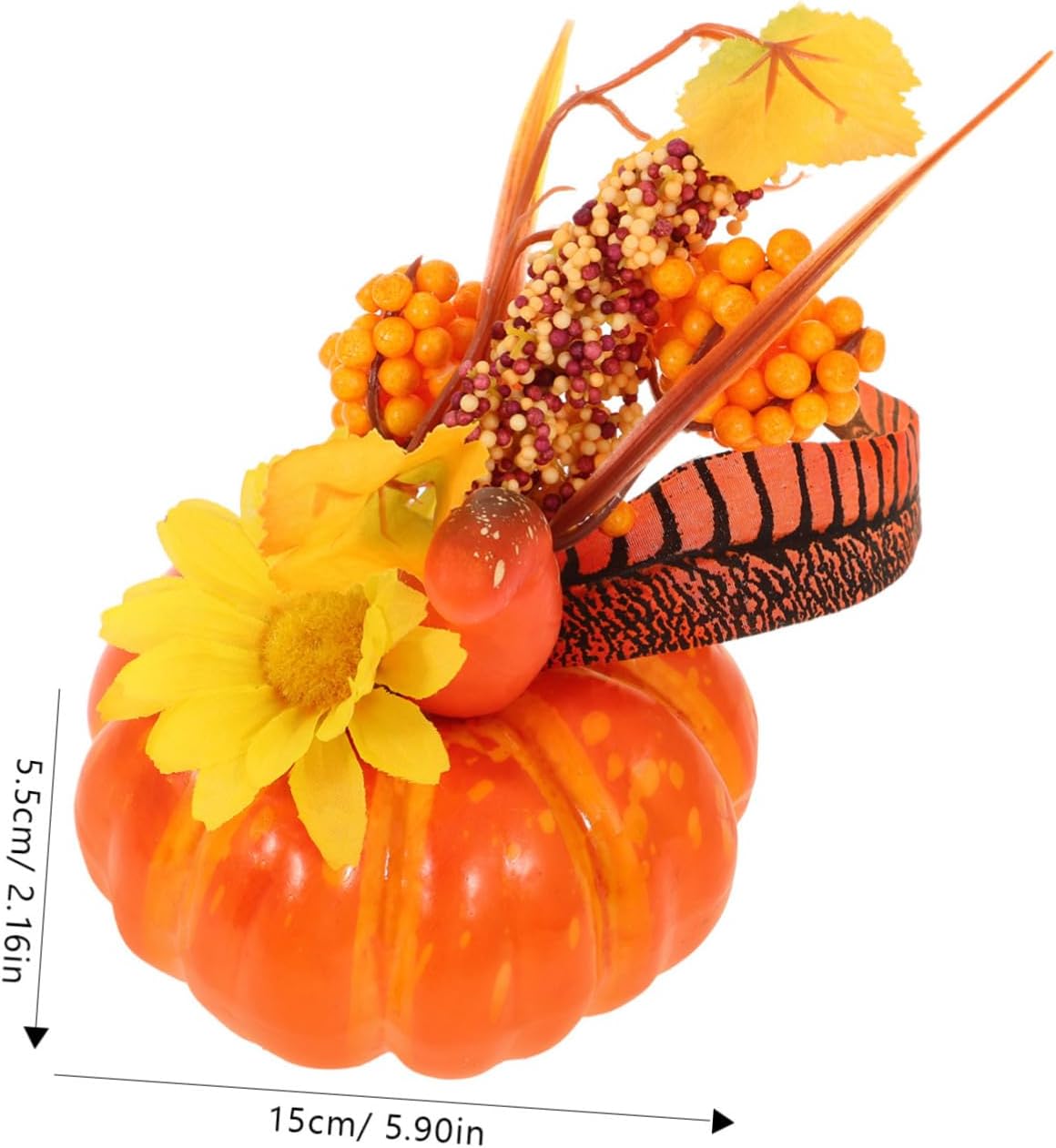 HOMSFOU Halloween Artificial Pumpkin Decor