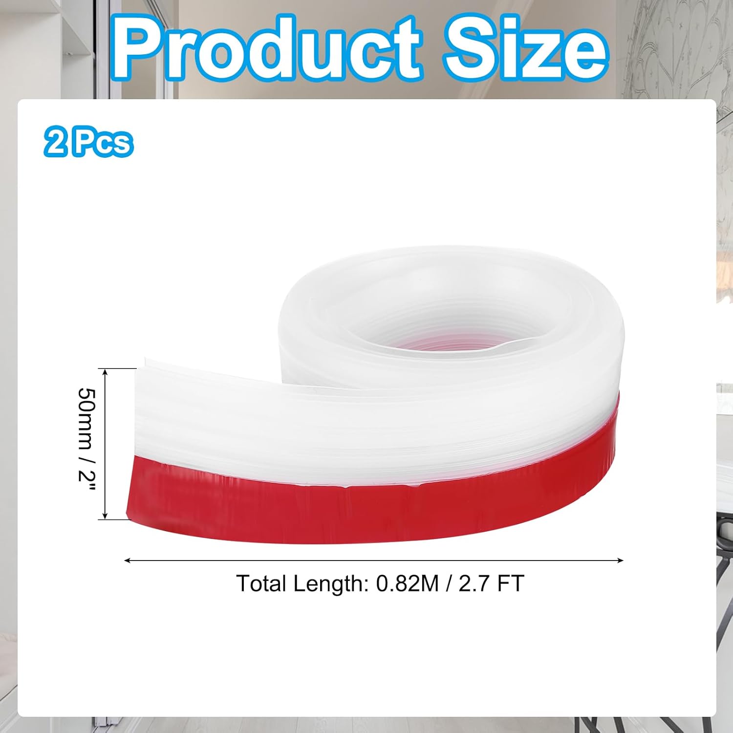 PATIKIL Door Draft Stopper 2 Pack 27FT Silicone Weather Seal