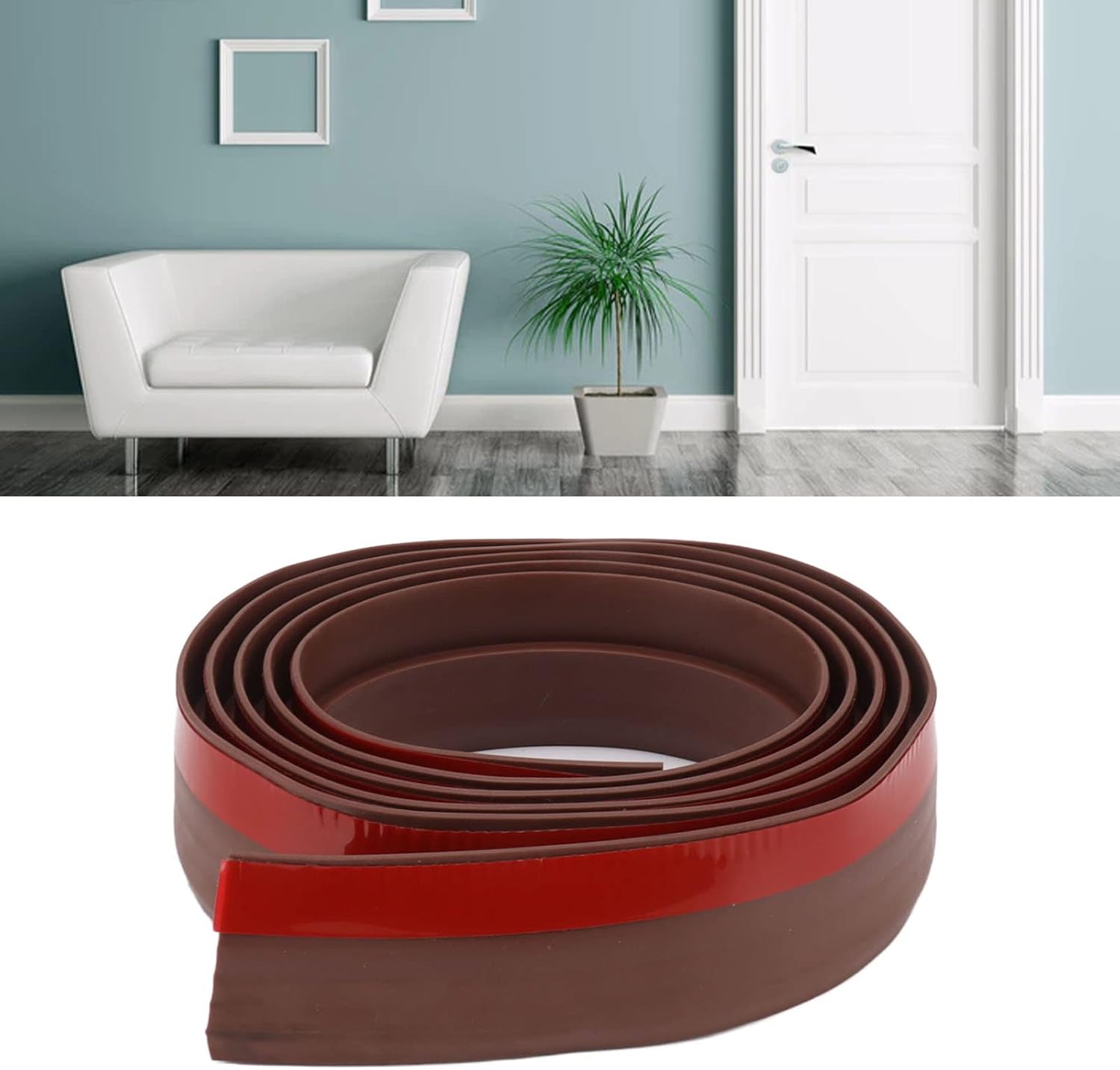 66 Feet Draft Excluder Under Door TPE Self Adhesive Windproof