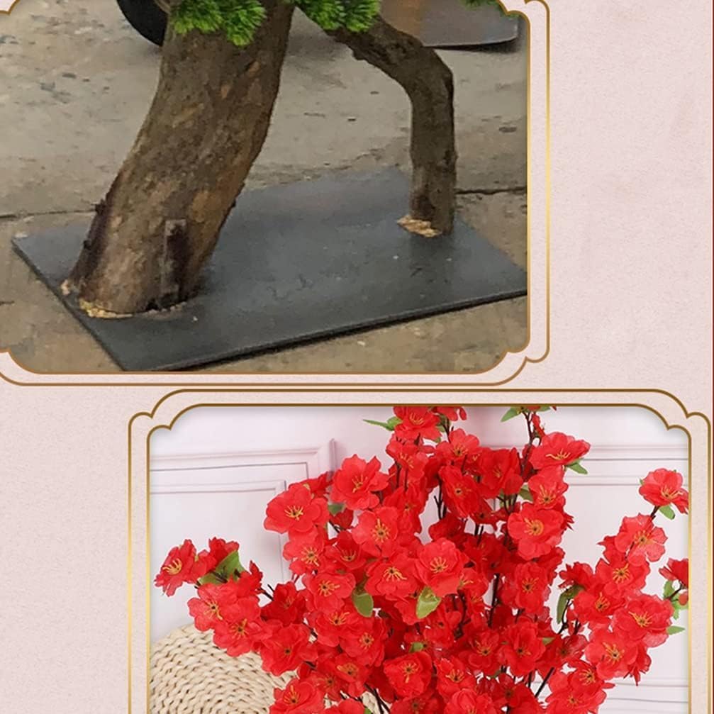 Red Simulated Peach Blossom Tree Artificial Plant 1mx08m