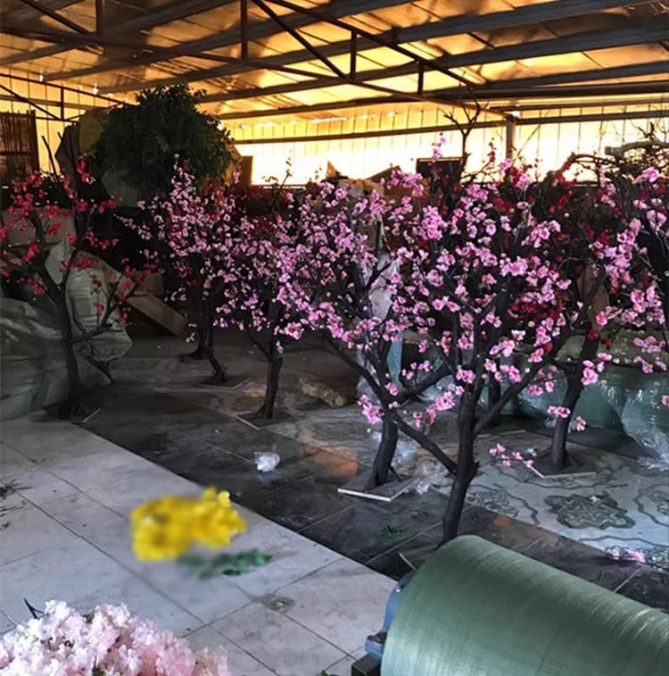 Artificial Plum Blossom Tree 1mx08m Fake Branches for Decor