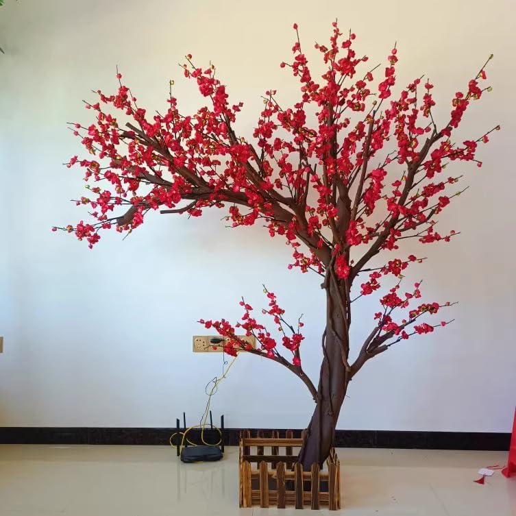 Artificial Red Plum Blossom Tree 1mx08m