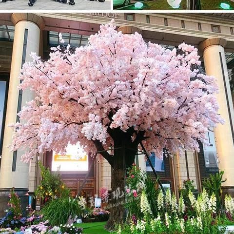 QIUPAI Artificial Cherry Blossom Flowers 1mx09m
