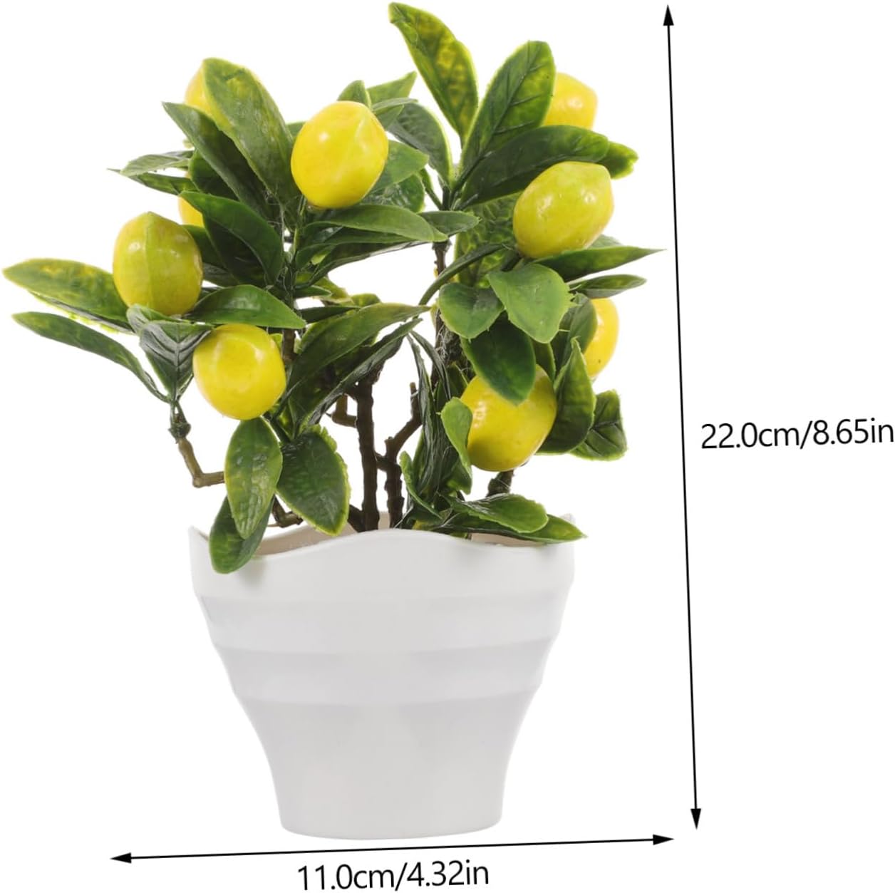 BESTYASH Realistic Artificial Lemon Tree Bonsai Plant