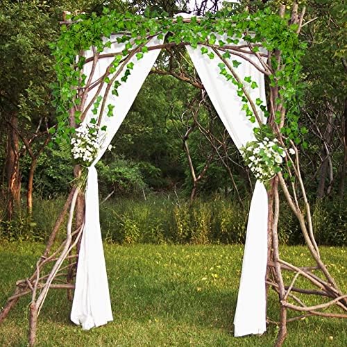ADORAMOUR Artificial Ivy Garlands 6Pack 83 Inch Realistic Greenery