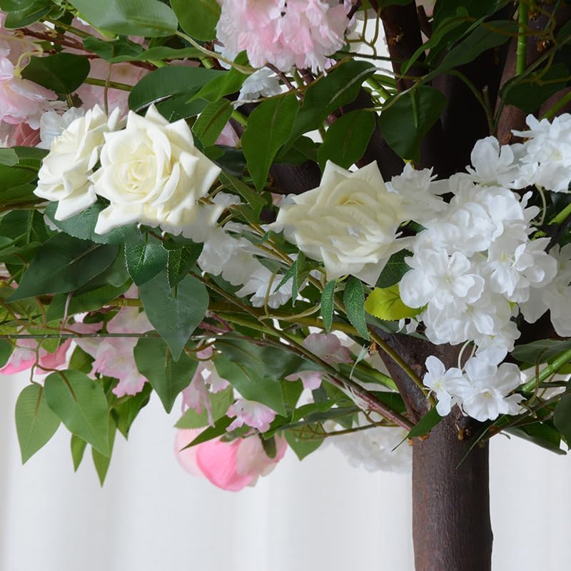 QIUPAI Artificial Rose Tree 1mx08m Wedding Decoration
