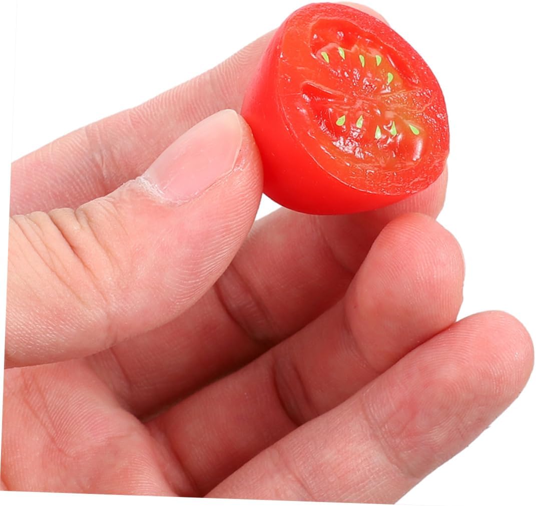 Zerodeko 10pcs Realistic Artificial Cherry Tomatoes Decor