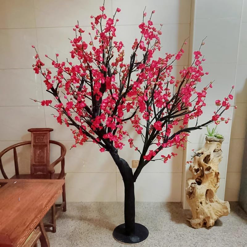 Red Plum Blossom Artificial Tree 1mx08m