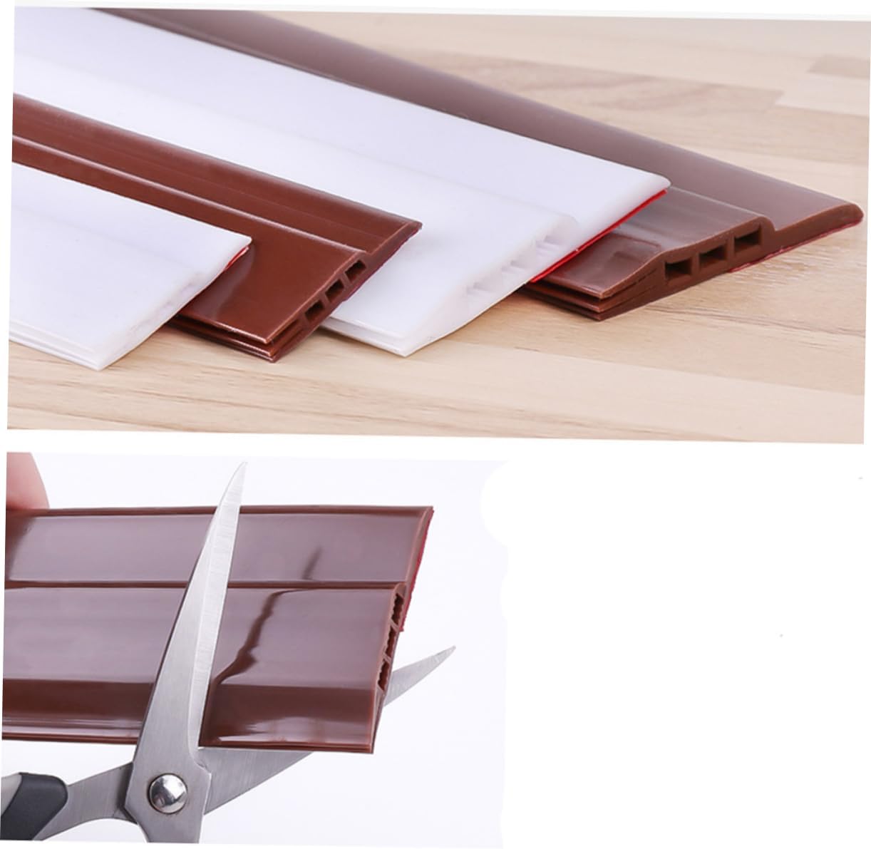 HOMSFOU Door Bottom Seal Noise Reduction Silicone Strip