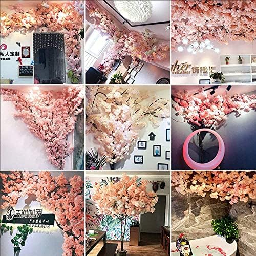 XOOFMASS Artificial Cherry Blossom Tree with 30 Branches and 3 Vine Purple