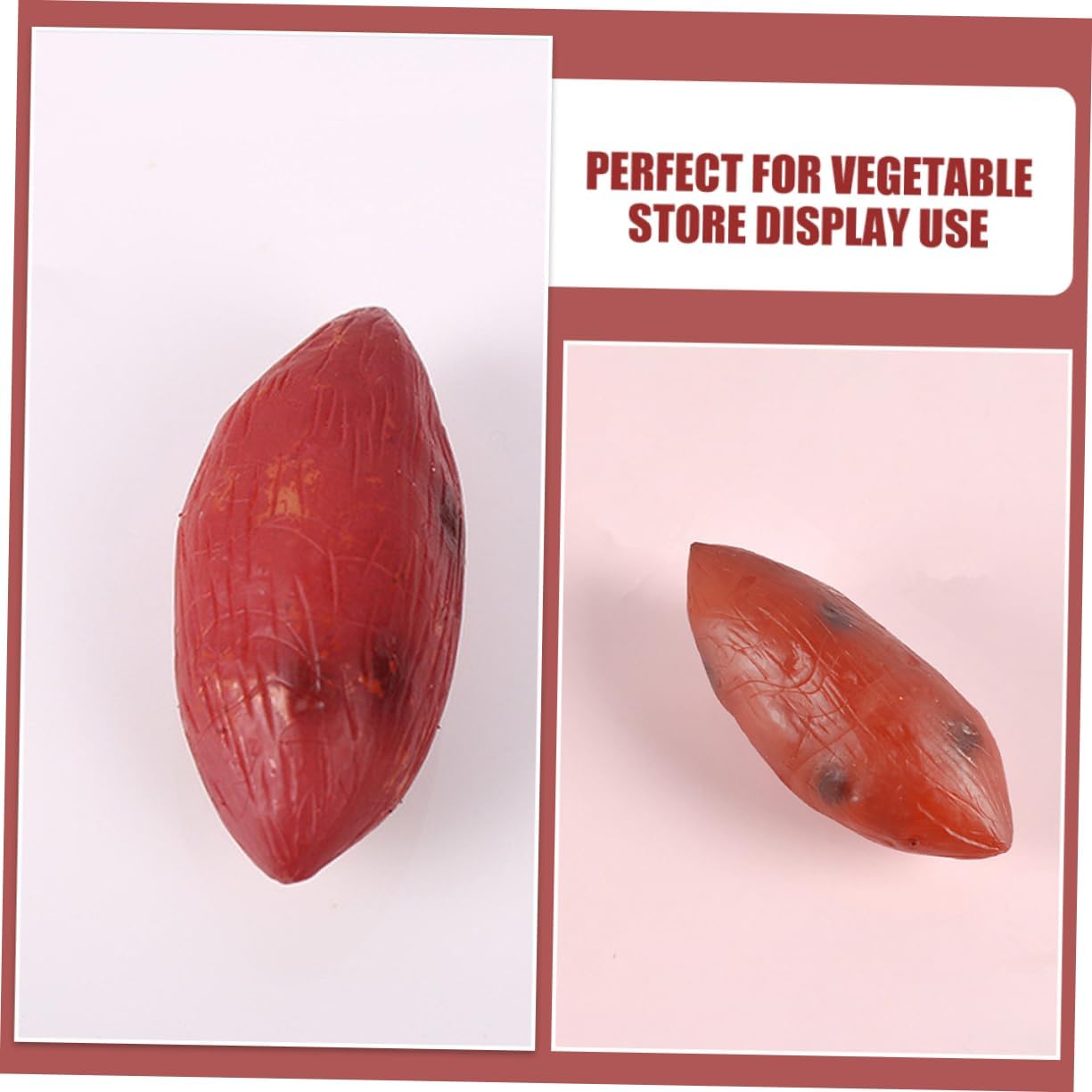 VICASKY 5pcs Realistic Artificial Sweet Potato Decor Kit