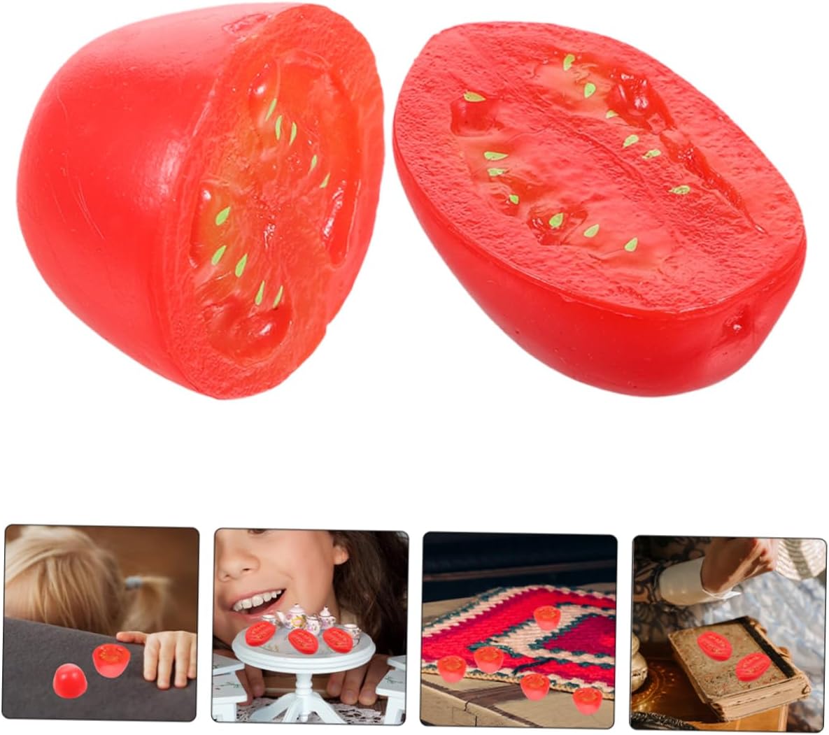 Zerodeko 10pcs Realistic Artificial Cherry Tomatoes Decor