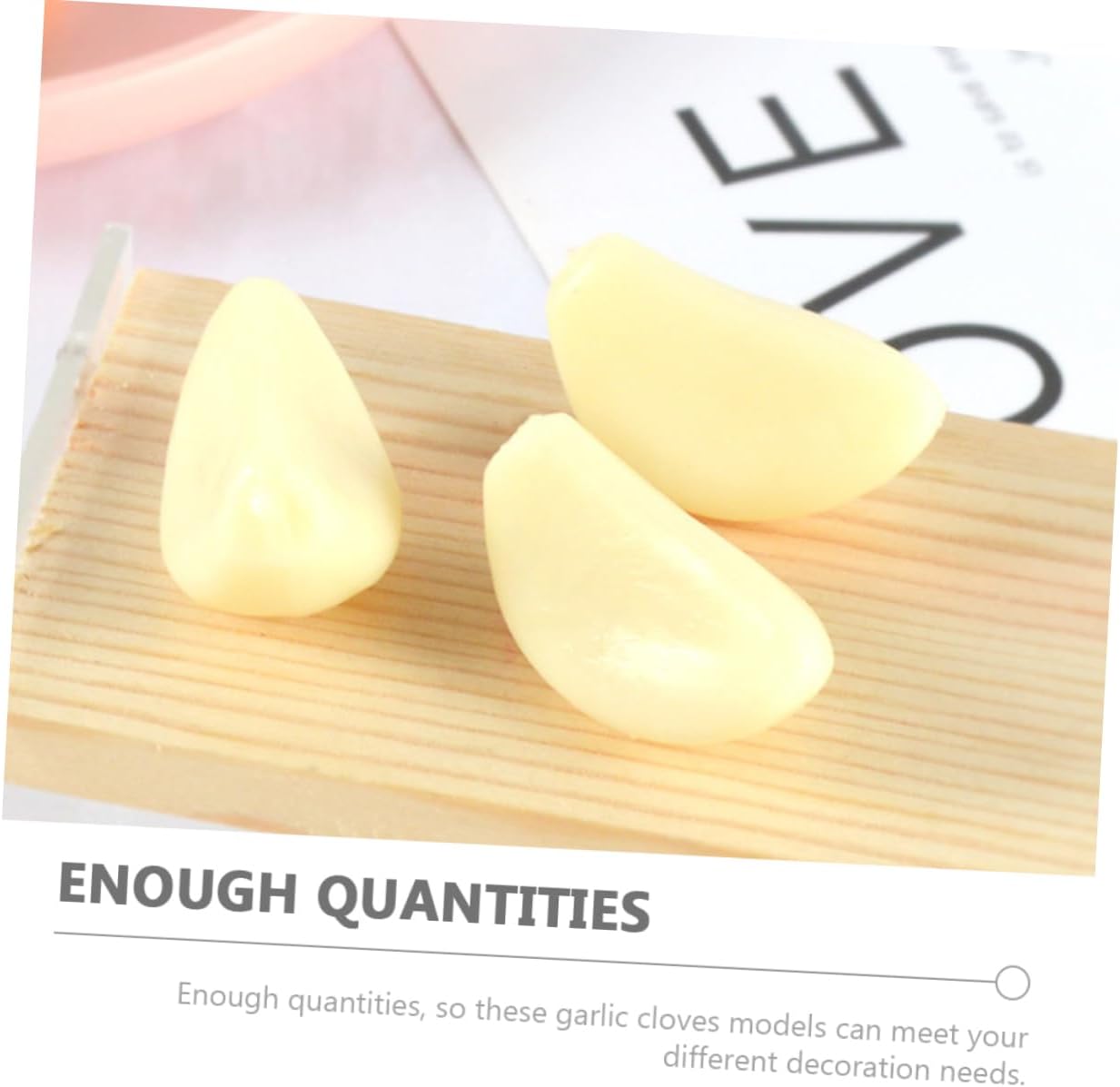 LIFKOME 10pcs Realistic Artificial Garlic Flakes Decor