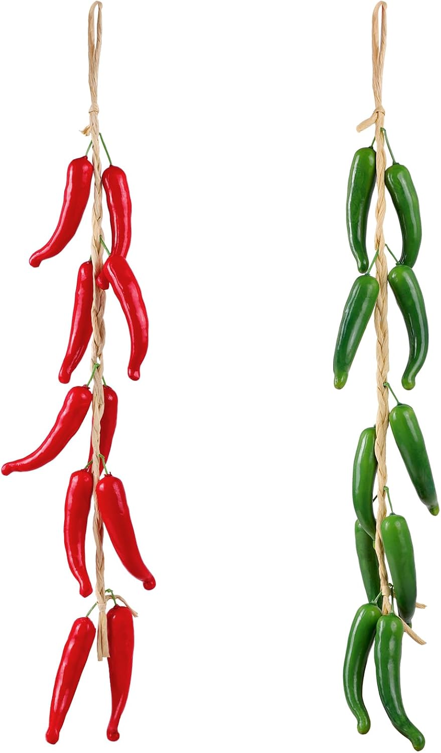 Emivery Artificial Pepper Garland 2Pcs Hanging String