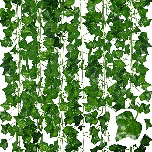 ADORAMOUR Artificial Ivy Garlands 6Pack 83 Inch Realistic Greenery