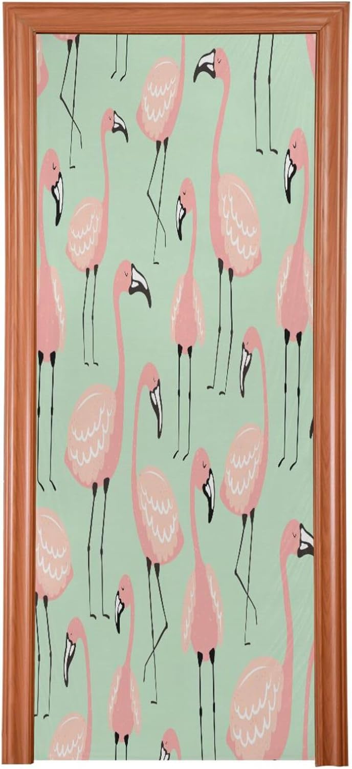 Susiyo Little Pink Flamingo Halloween Door Decoration