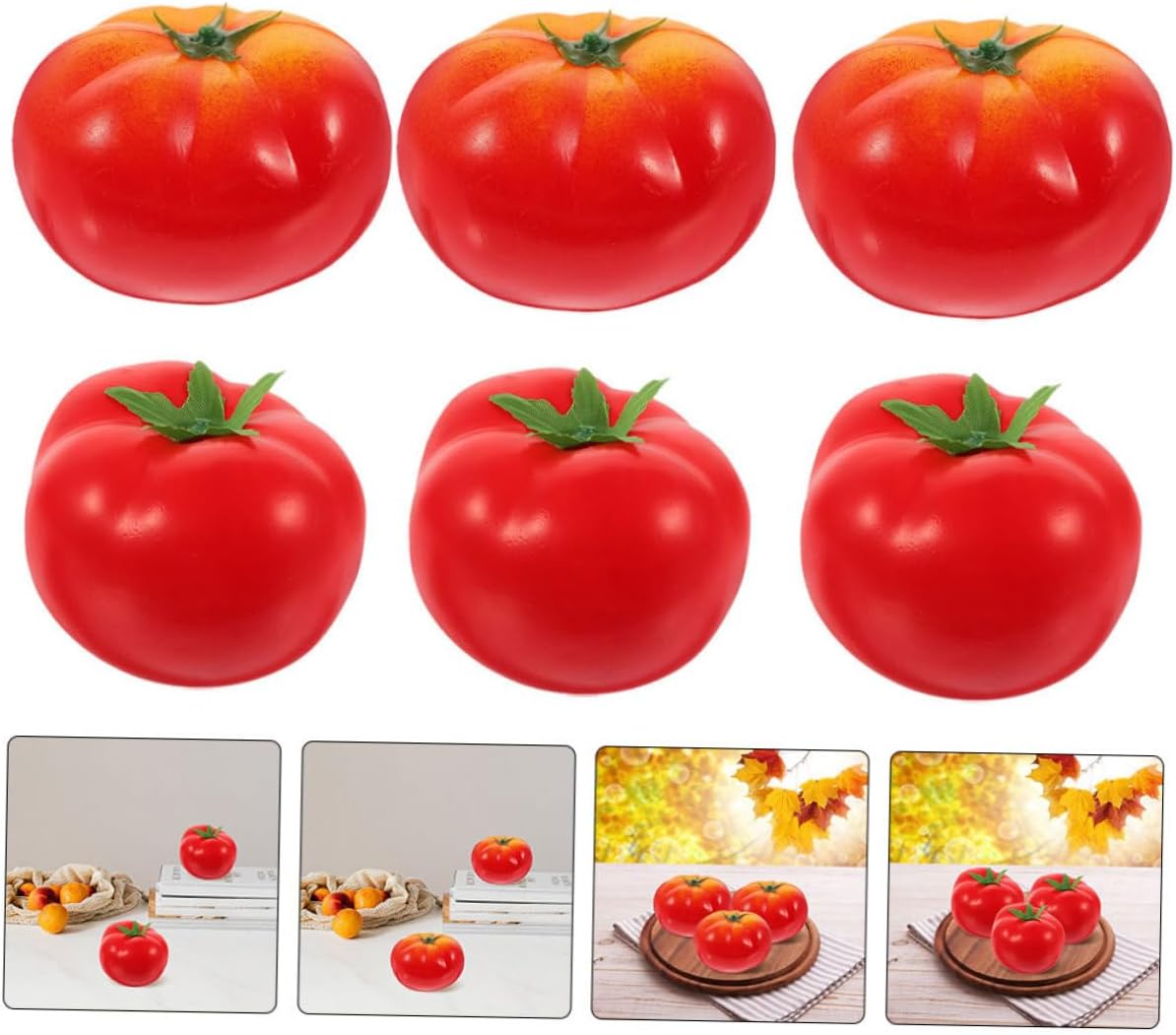 10pcs High Simulation Artificial Tomato Models for Decor